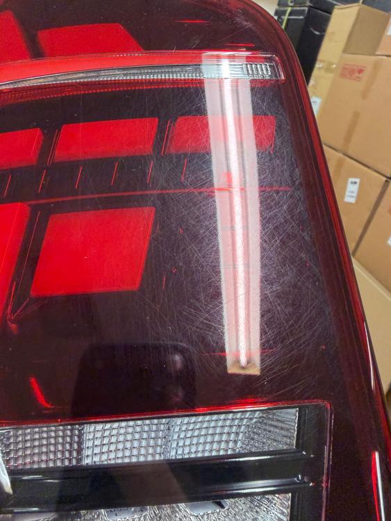 B-Ware  Voll LED Lightbar Design Rückleuchten passend für VW T5 03-09 / T5 GP (Facelift) 10-15 rot/rauch mit dynamischen Blinker