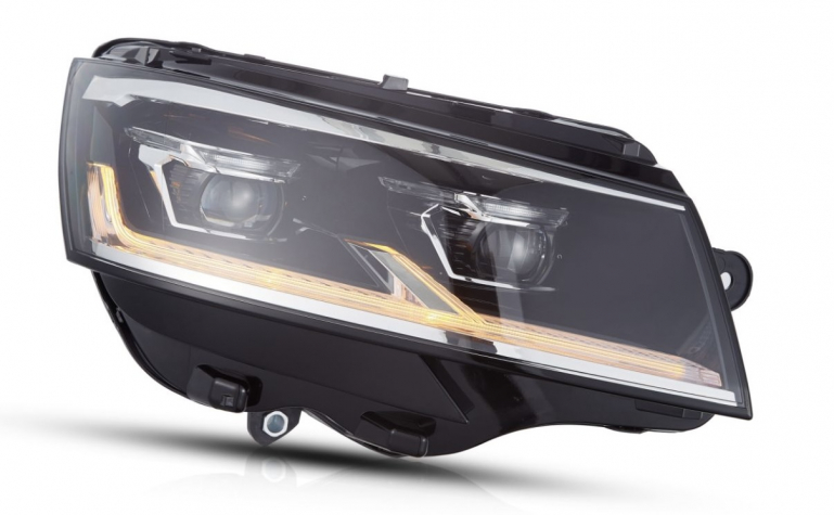 Voll LED "Specialized" Tagfahrlicht Scheinwerfer für VW T6.1 19+ schwarz mit LED Blinker