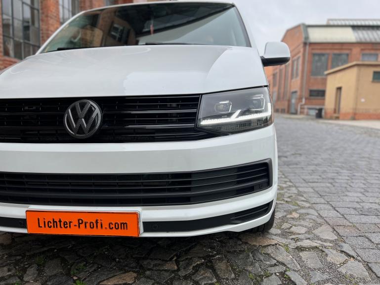 Voll LED "Specialized" Tagfahrlicht Scheinwerfer passend für VW T6 15-19 schwarz mit LED Blinker