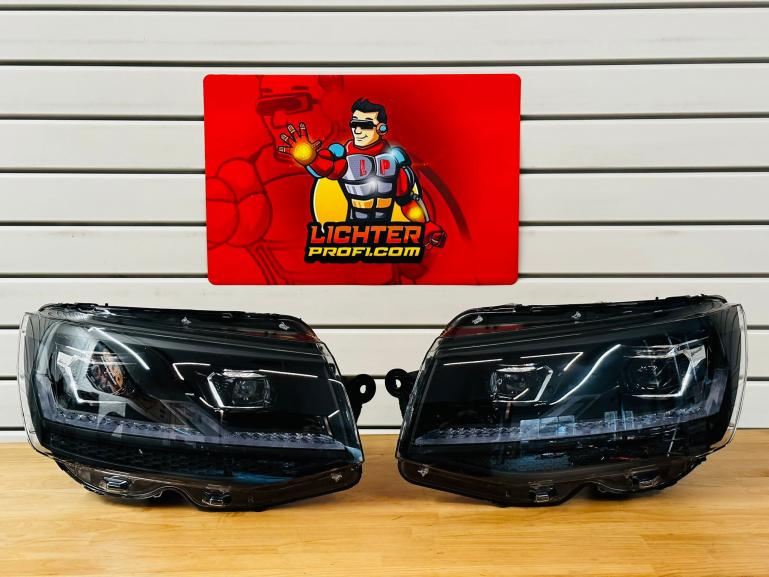 Voll LED "Specialized" Tagfahrlicht Scheinwerfer passend für VW T6 15-19 schwarz mit LED Blinker