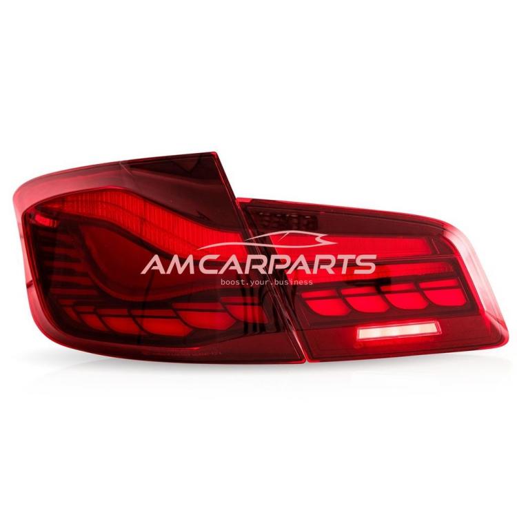 Voll LED Upgrade Design Rückleuchten für BMW 5er F10 Lim. 10-16 rot in OLED Technik mit dynamischem Blinker