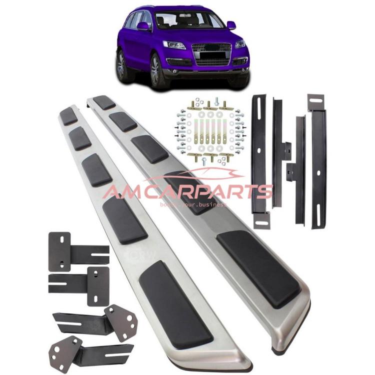 Upgrade Design Trittbretter / Einstiegsleisten passend für Audi Q7 (4L) + Facelift 06-15 inkl. Montagematerial