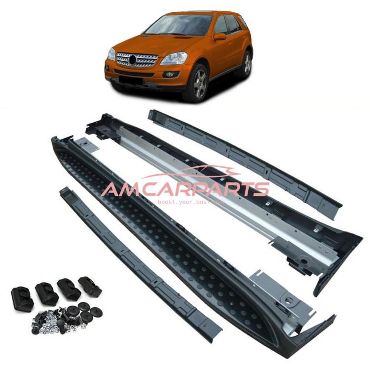 Upgrade Design Trittbretter / Einstiegsleisten passend für Mercedes Benz ML W164 05-11 inkl. Montagematerial