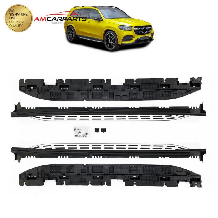 Upgrade Design Trittbretter / Einstiegsleisten passend für Mercedes Benz GLS X167 19+ inkl. Montagematerial -+ Umfeldbeleuchtung