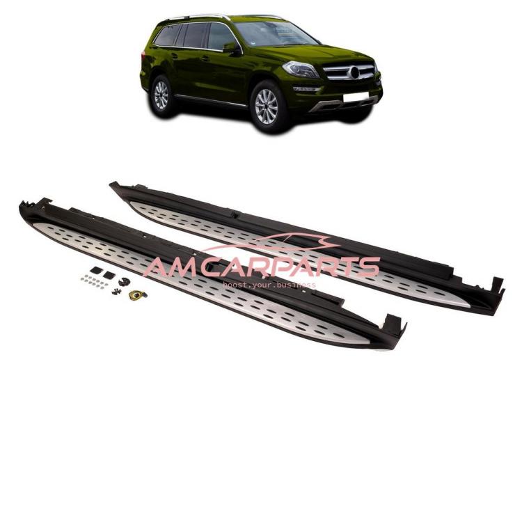Upgrade Design Trittbretter / Einstiegsleisten passend für Mercedes Benz GL X166 12-19 inkl. Montagematerial