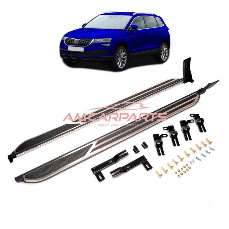 Upgrade Design Trittbretter / Einstiegsleisten passend für Skoda Karoq 18+ inkl. Montagematerial
