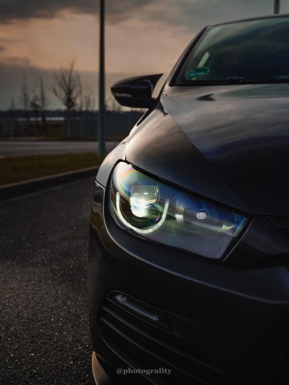 VOLL LED Tagfahrlicht Scheinwerfer Set für VW Scirocco III (3) 08-14 "complete Black"