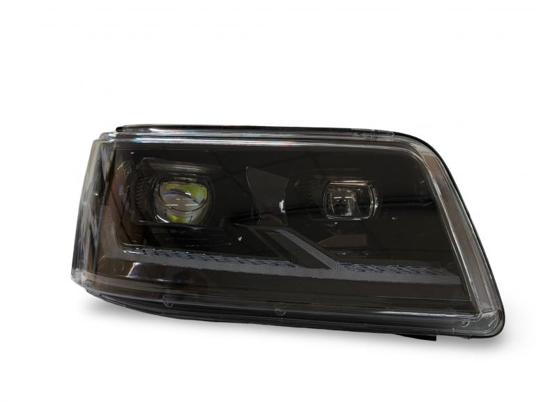 EXCLUSIVE VOLL LED "Specialized" Upgrade Design Scheinwerfer Set VW T5 03-09 schwarz