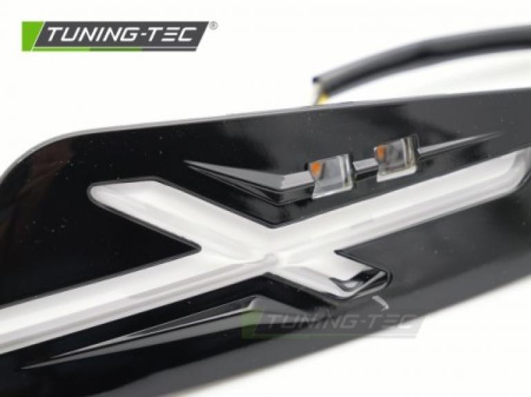 Preview: LED Upgrade Design Frontblinker Set passend für Vespa Sprint / Primavera 125 / 150 18-26 schwarz/rauch