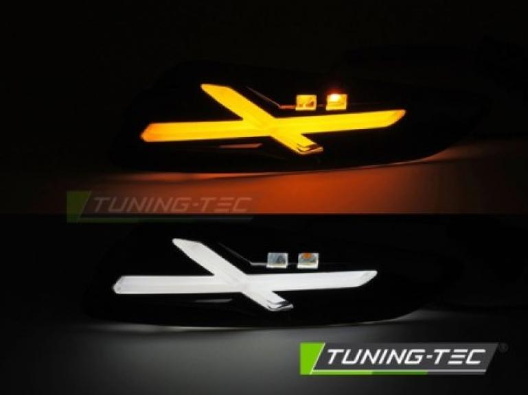 Preview: LED Upgrade Design Frontblinker Set passend für Vespa Sprint / Primavera 125 / 150 18-26 schwarz/rauch