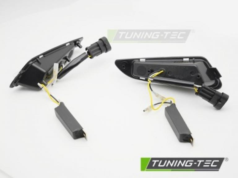 Preview: LED Upgrade Design Frontblinker Set passend für Vespa Sprint / Primavera 125 / 150 18-26 schwarz/rauch