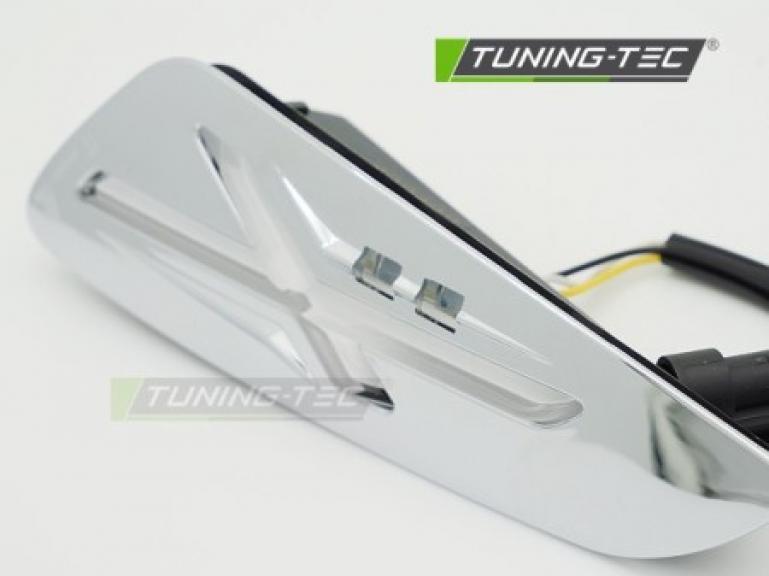Preview: LED Upgrade Design Frontblinker Set passend für Vespa Sprint / Primavera 125 / 150 18-26 Chrom