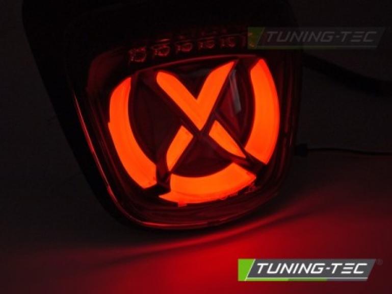 Preview: LED Upgrade Design Rückleuchten Set passend für Vespa Sprint 125 / 150 18-26 chrom/rauch