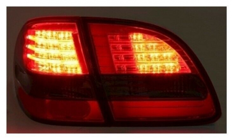 LED Upgrade Design Rückleuchten für Mercedes Benz E-Klasse W211 / S211 T-Modell 06-09 schwarz/rauch