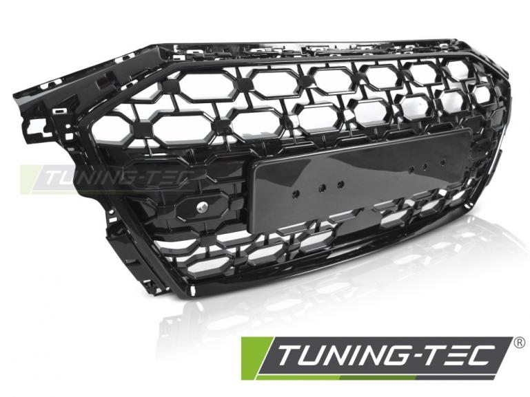 Upgrade Design Sportgrill / Kühlergrill für Audi A3 8Y 19-14 Hochglanz Schwarz