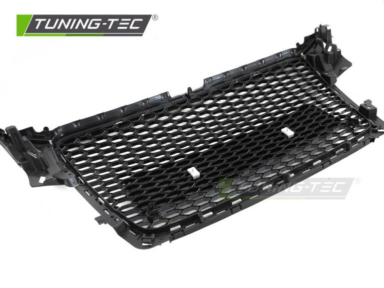 Upgrade Design Sportgrill / Kühlergrill für Audi A4 B8 08-11 Hochglanz Schwarz