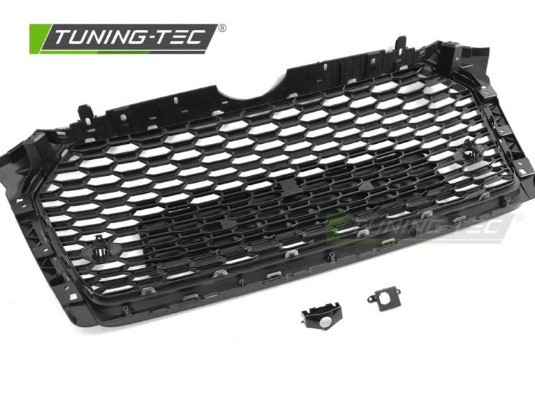 Upgrade "Plus" Sportgrill / Kühlergrill für Audi A4 B9 (8W) 15-19 Hochglanz schwarz in Wabendesign