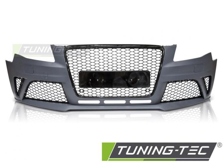 Preview: Upgrade Design Frontstoßstange für Audi A4 B8 (8K) 08-11 inkl. Zubehör in Hochglanz schwarz