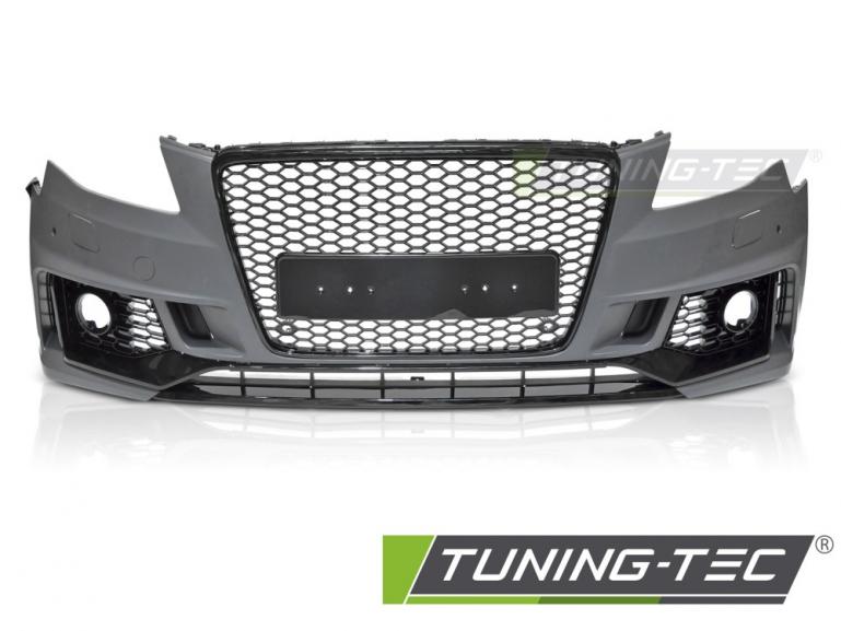 Upgrade "Plus" Design Frontstoßstange für Audi A4 B8 (8K) 08-11 inkl. Zubehör in Hochglanz schwarz