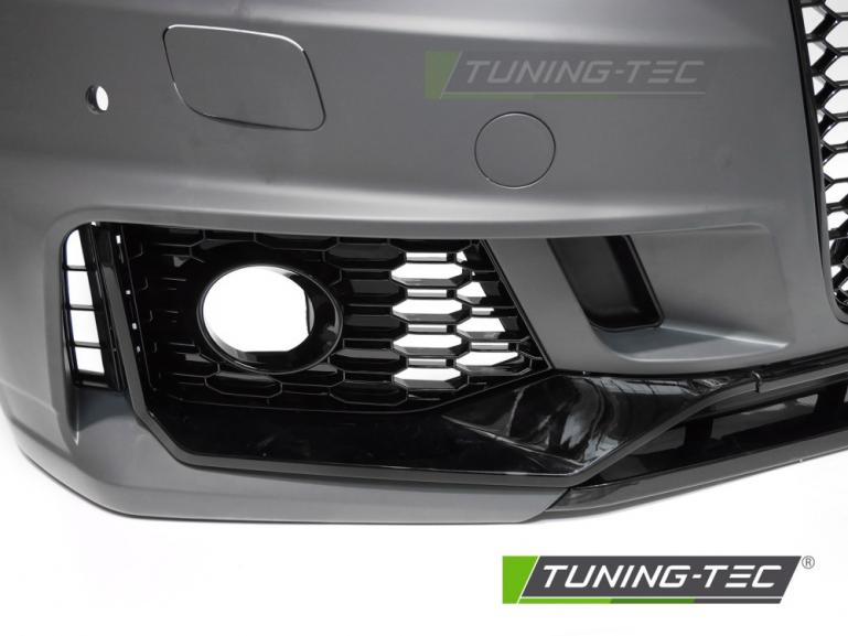 Upgrade "Plus" Design Frontstoßstange für Audi A4 B8 (8K) 08-11 inkl. Zubehör in Hochglanz schwarz