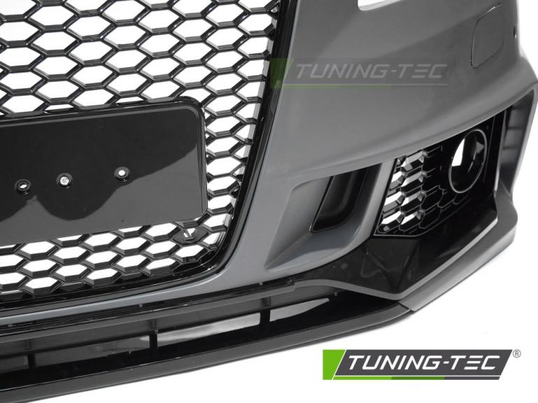 Upgrade "Plus" Design Frontstoßstange für Audi A4 B8 (8K) 08-11 inkl. Zubehör in Hochglanz schwarz
