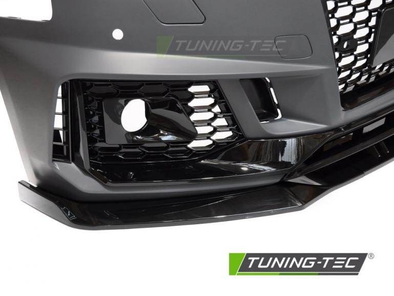 Upgrade "Plus" Design Frontstoßstange für Audi A4 B9 (8W) 15-19 inkl. Zubehör in Hochglanz schwarz