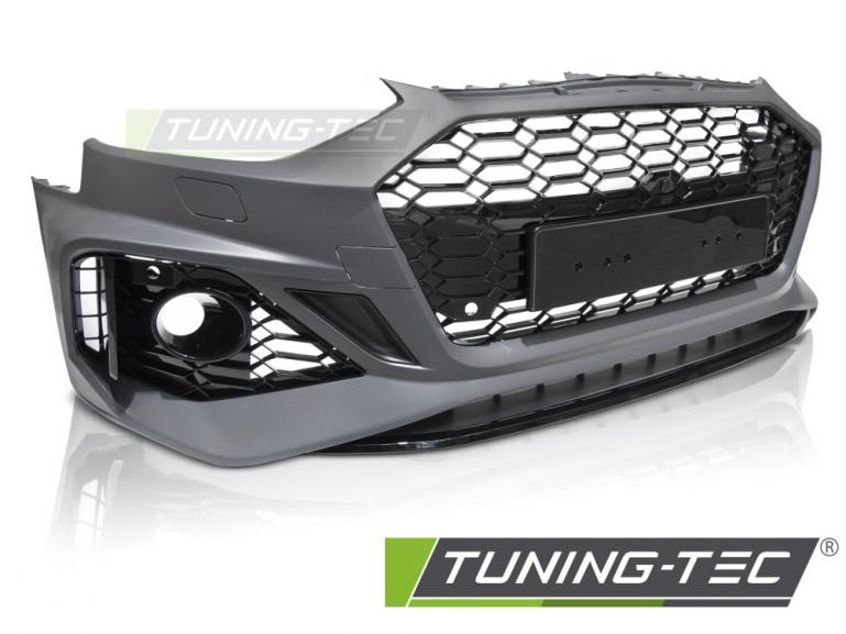 Upgrade Frontstoßstange Sport PDC für Audi A4 B9 20-24 inkl. Zubehör in Hochglanz schwarz