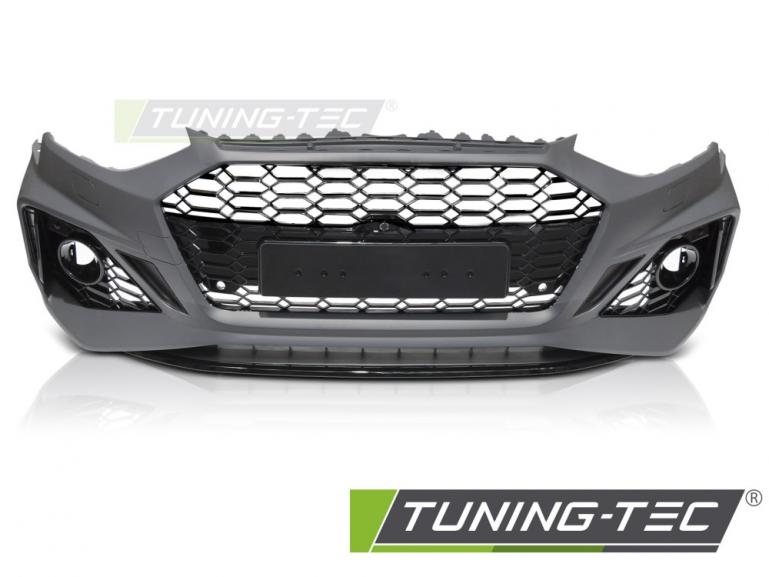 Upgrade Frontstoßstange Sport PDC für Audi A4 B9 20-24 inkl. Zubehör in Hochglanz schwarz