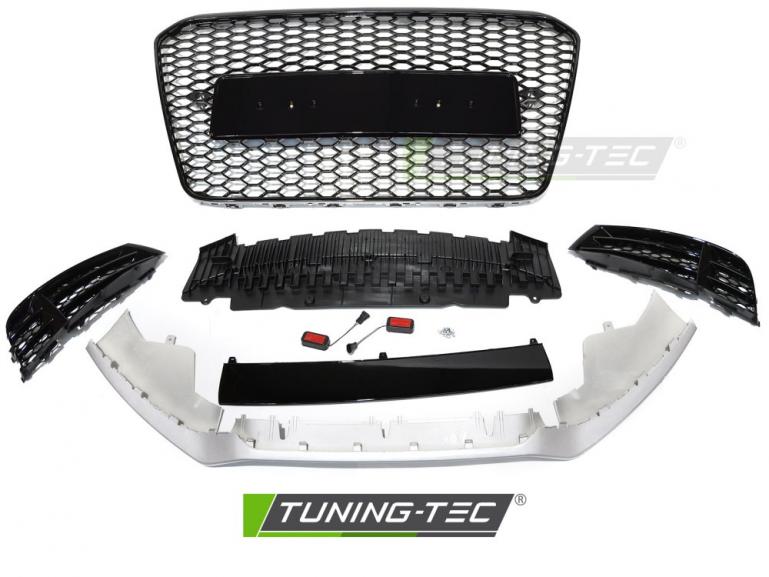 Upgrade Frontstoßstange Sport PDC für Audi A5 8T 11-16 inkl. Zubehör in Hochglanz schwarz