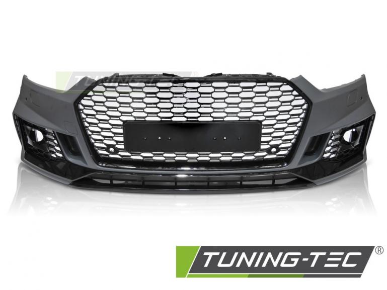 Upgrade Frontstoßstange Sport PDC für Audi A5 F5 16-18 inkl. Zubehör in Hochglanz schwarz