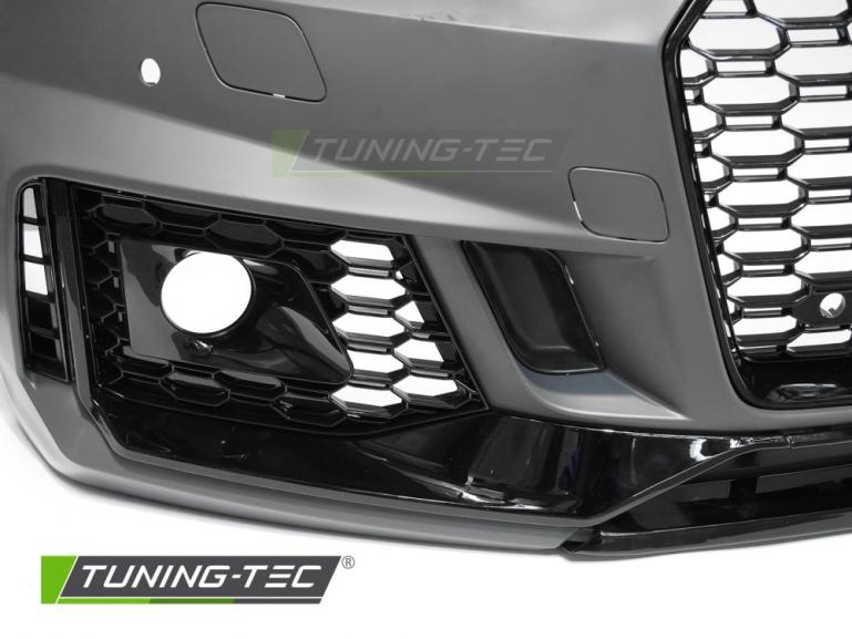Upgrade Frontstoßstange Sport PDC für Audi A5 F5 16-18 inkl. Zubehör in Hochglanz schwarz