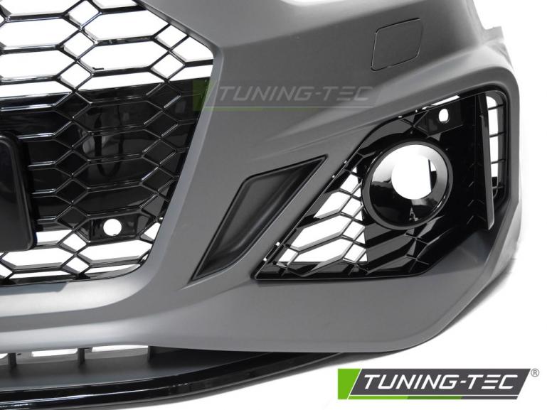 Upgrade Frontstoßstange Sport für Audi A5 F5 19-23 inkl. Zubehör in Hochglanz schwarz