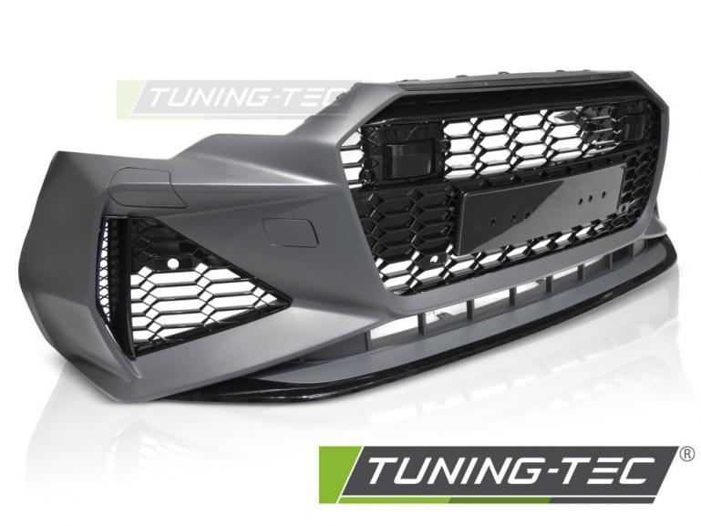 Upgrade Frontstoßstange Sport PDC für Audi A6 C8 18-22 inkl. Zubehör in Hochglanz schwarz