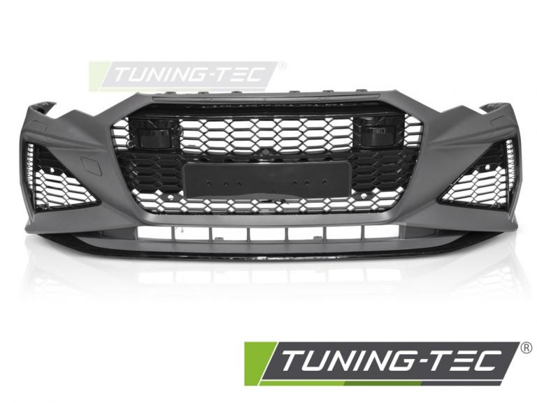 Upgrade Frontstoßstange Sport PDC für Audi A6 C8 18-22 inkl. Zubehör in Hochglanz schwarz