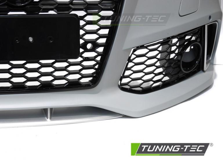 Preview: Upgrade Frontstoßstange Sport PDC für Audi A7 4G 10-14 inkl. Zubehör in Hochglanz schwarz