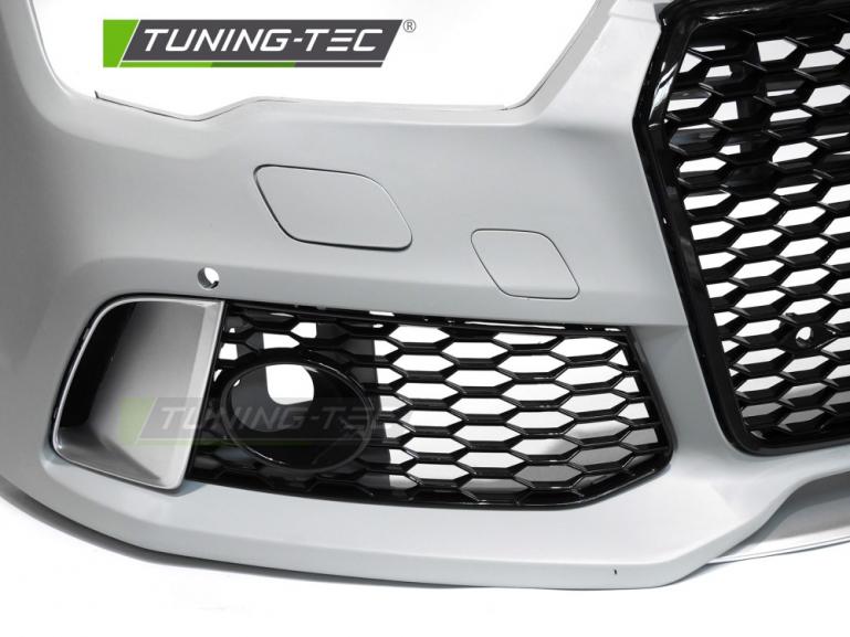 Upgrade Frontstoßstange Sport PDC für Audi A7 4G 14-18 inkl. Zubehör in Hochglanz schwarz