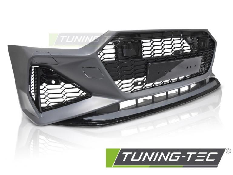 Upgrade Frontstoßstange Sport für Audi A7 4G 18-23 inkl. Zubehör in Hochglanz schwarz