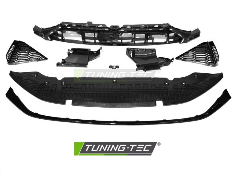Upgrade Frontstoßstange Sport für Audi A7 4G 18-23 inkl. Zubehör in Hochglanz schwarz