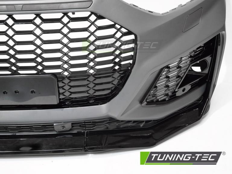 Preview: Upgrade Frontstoßstange Sport für Audi Q5 20-24 inkl. Zubehör in Hochglanz schwarz