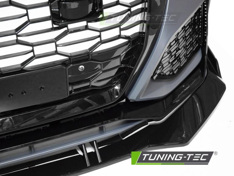 Preview: Upgrade Frontstoßstange Sport für Audi Q8 (4M) 18+ inkl. Zubehör in Hochglanz schwarz