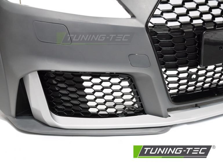 Preview: Upgrade Frontstoßstange Sport für Audi TT 8S 14-18 inkl. Zubehör in Hochglanz schwarz / Silber matt