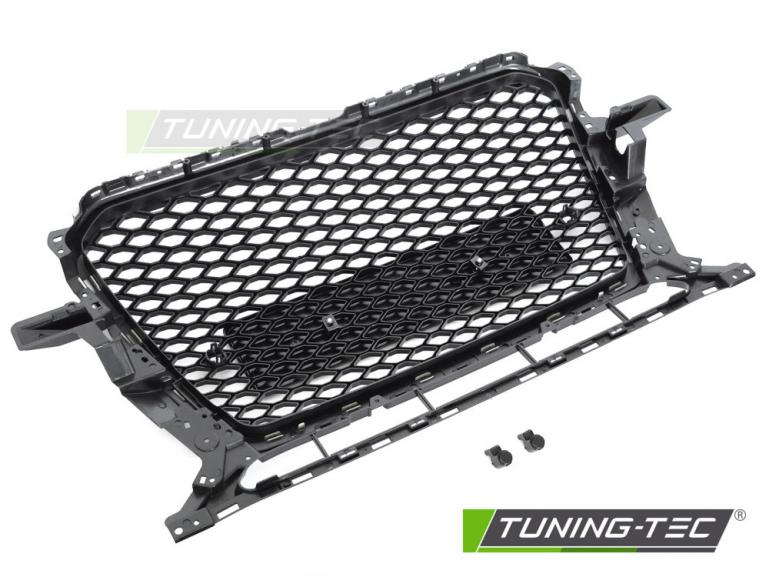 Upgrade Sportgrill / Kühlergrill passend für Audi Q5 8R Facelift 12-16 Hochglanz schwarz