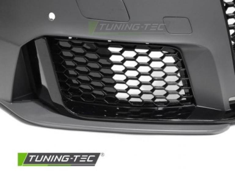 Preview: Upgrade Sport Design Frontstoßstange passend für Audi A3 8V Limousine 12-16 inkl. Zubehör in Hochglanz schwarz mit PDC