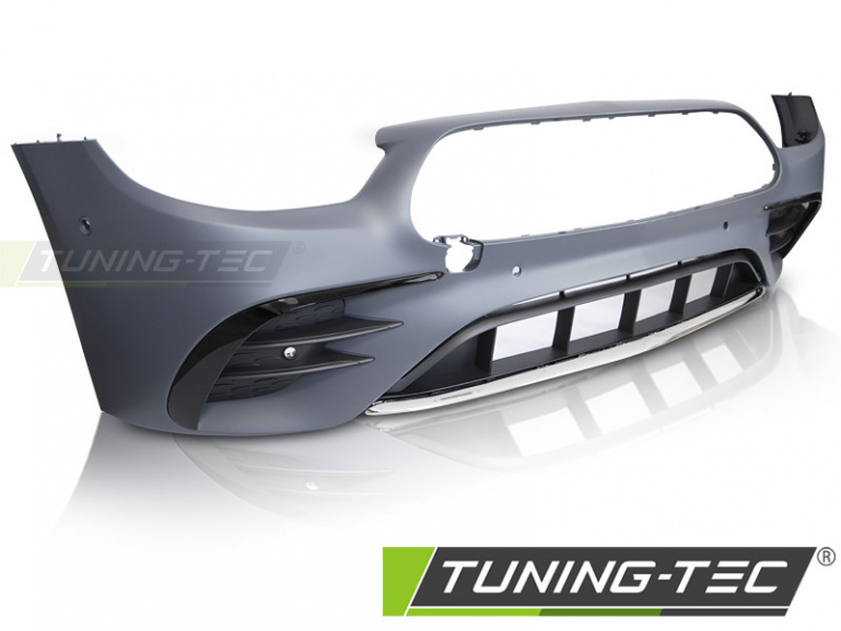 Upgrade Design Frontstoßstange für Mercedes-Benz E-Klasse W213/S213 Lim./T-Modell 20-23 mit PDC chrom/schwarz glanz