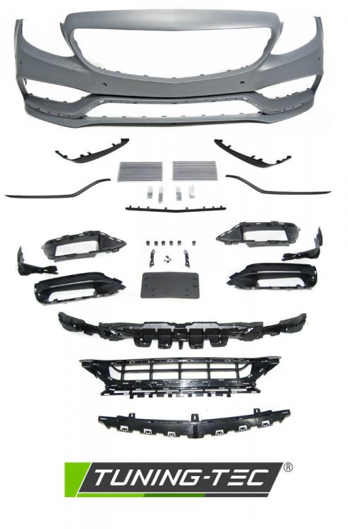 Upgrade Design Frontstoßstange für Mercedes-Benz C-Klasse W205/S205 Lim./T-Modell Facelift 18+ mit PDC