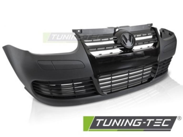 Upgrade Design Frontstoßstange passend für VW Golf 4 97-03 Inkl. Singleframe Grill schwarz