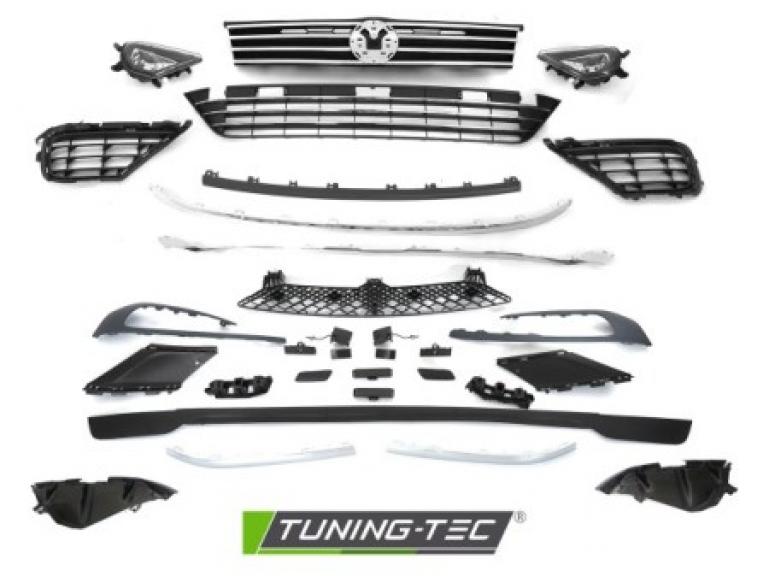 Preview: Upgrade Sport Design Frontstoßstange für VW Touareg II 14-18 mit PDC und Zubehör