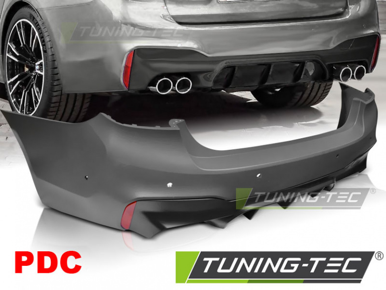 Upgrade Design Heckstoßstange für BMW 5er G30 Lim. 17+ mit PDC