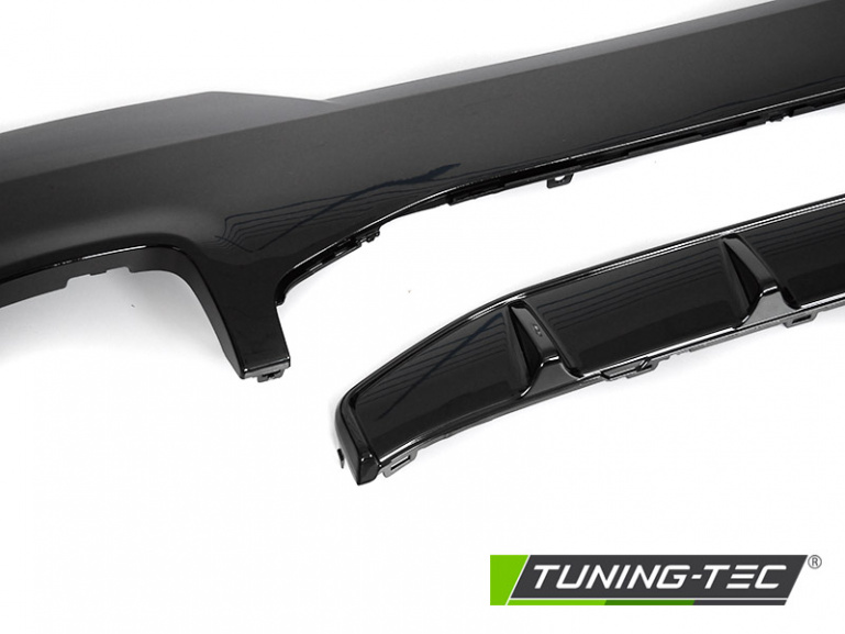Sport Heck Diffusor für BMW 4er Coupe, Cabrio G22/G23 20+ Hochglanz schwarz