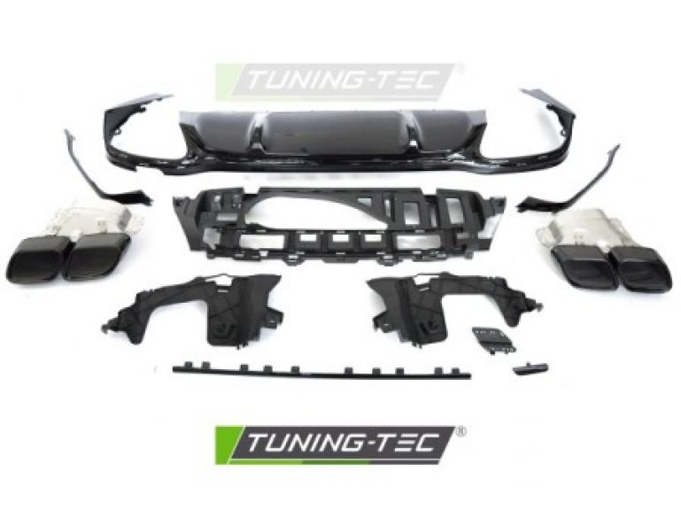 Preview: Upgrade Design Heckdiffusor für Mercedes-Benz E-Klasse W213/S213 20-23 inkl. Zubehör und Auspuffblenden